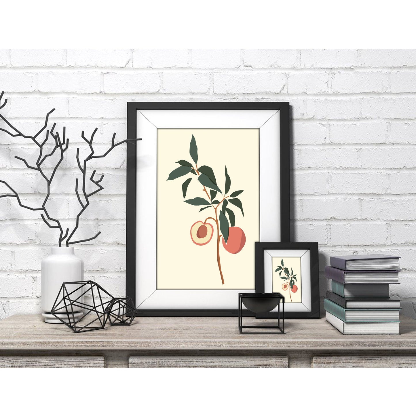 Peachy Keen Branch Art Print