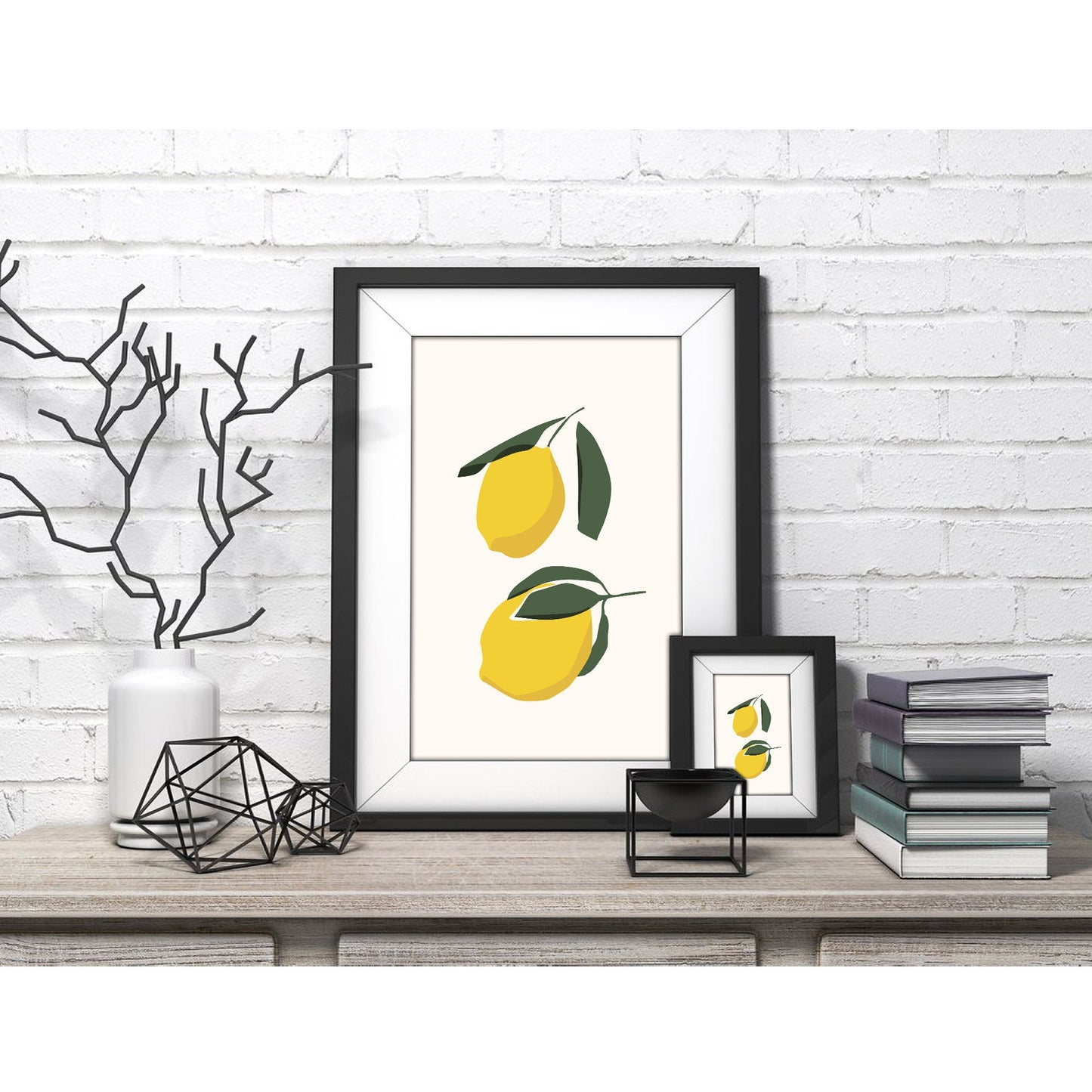 Mediterranean Citrus Duo Art Print