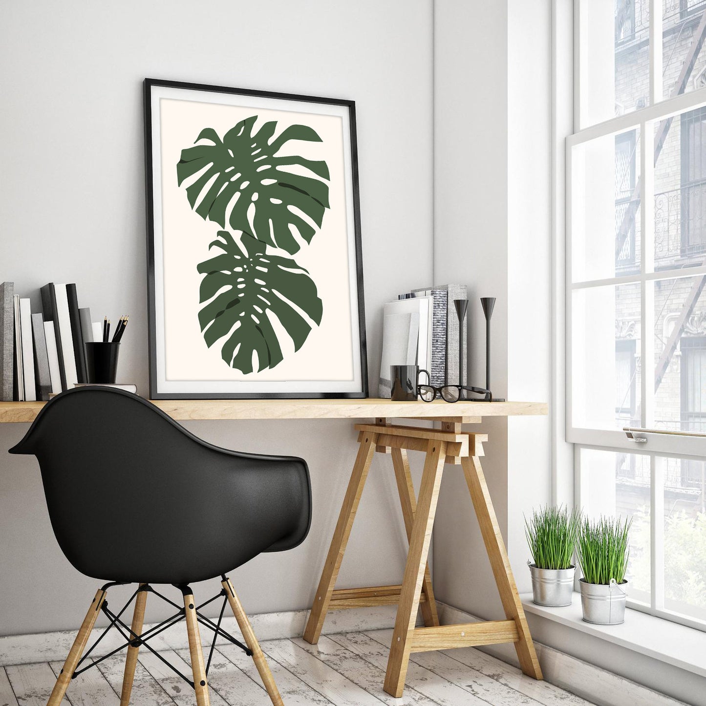 Tropical Monstera Art Print