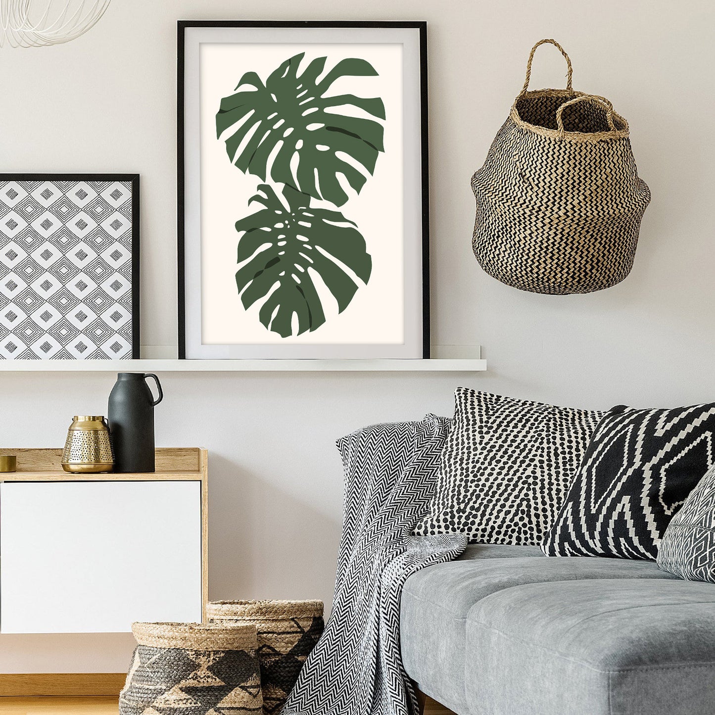 Tropical Monstera Art Print