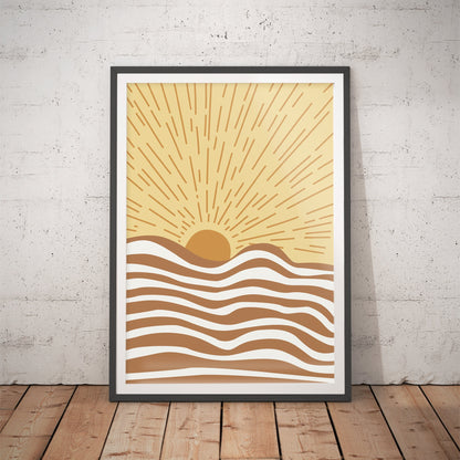 Radiant Dunes Art Print