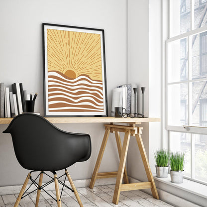 Radiant Dunes Art Print