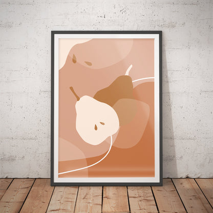 Whispering Pears Silhouette Art Print