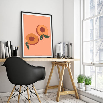 Golden Apricot Orchard Art Print