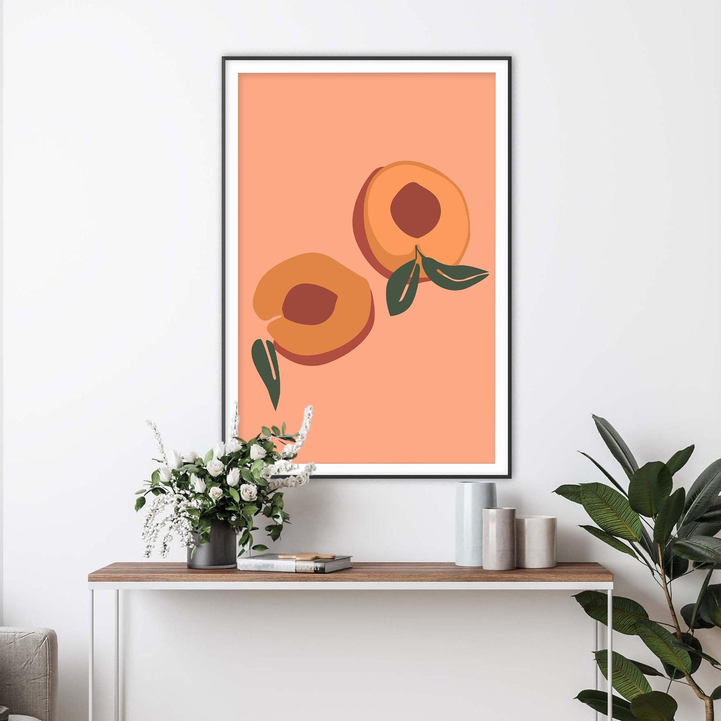 Golden Apricot Orchard Art Print