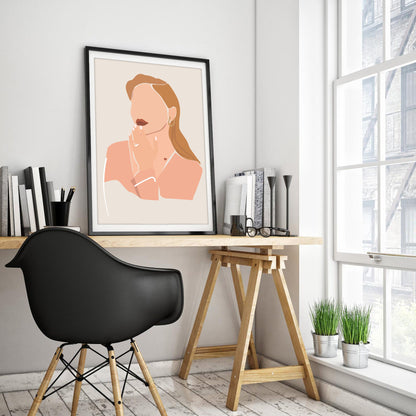 Contemplative Beauty Art Print