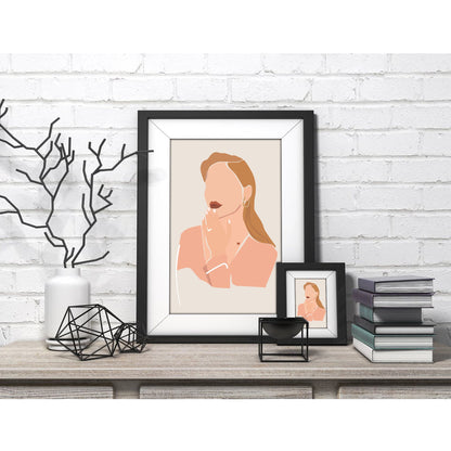 Contemplative Beauty Art Print