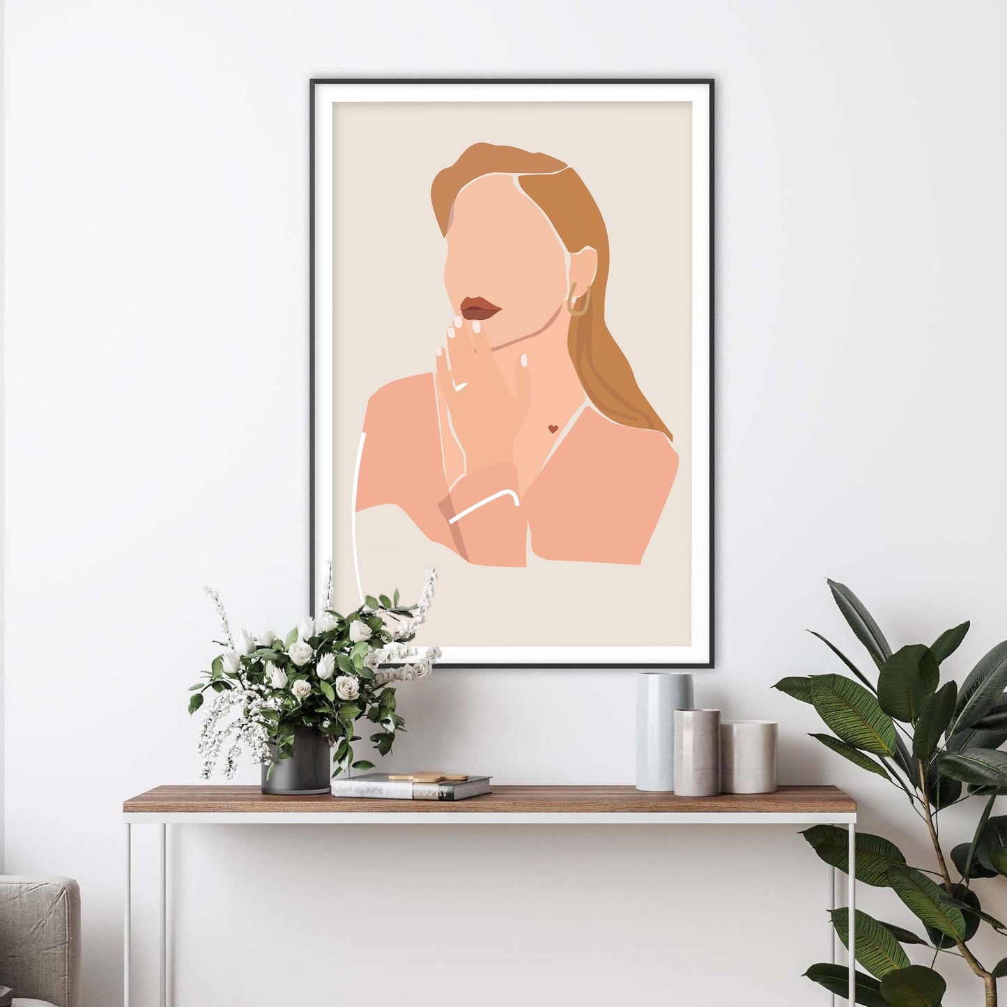 Contemplative Beauty Art Print