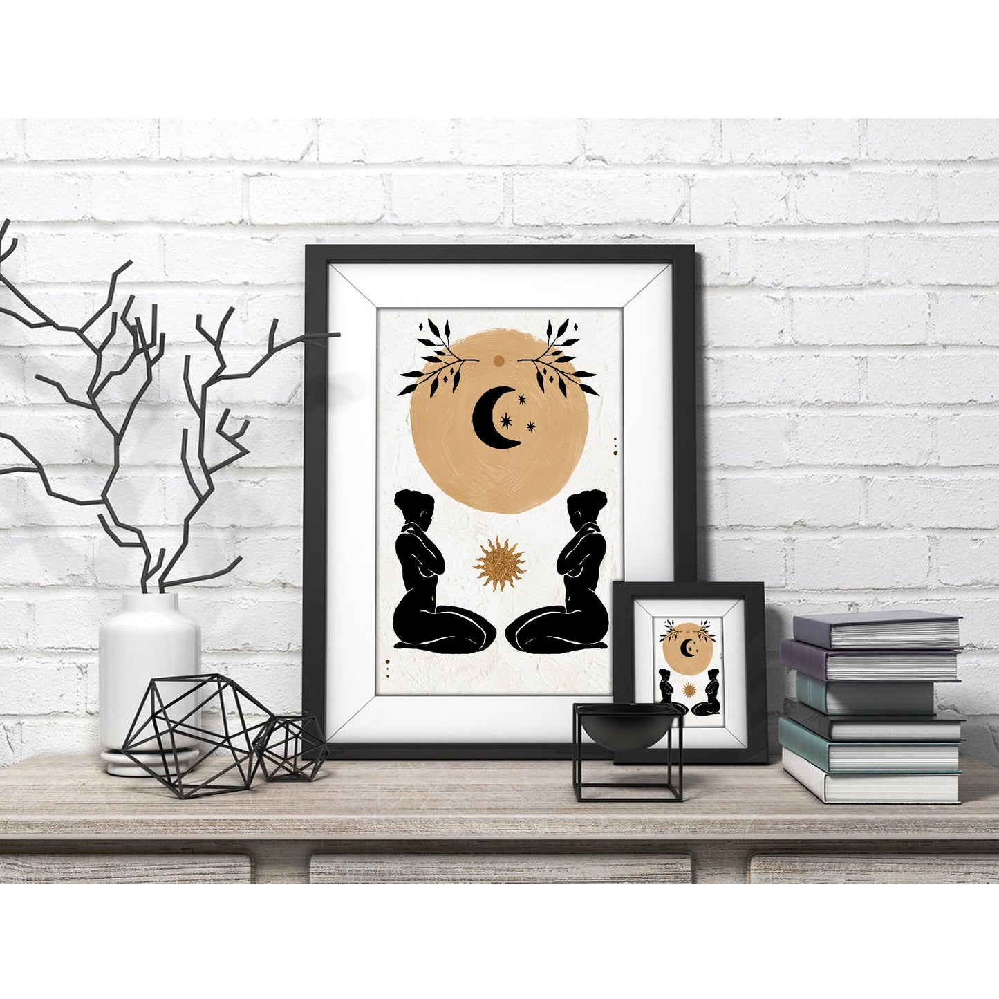 Lunar Grace Feminine Art Print