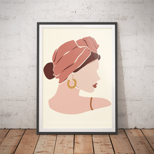 Elegance in Profile Art Print