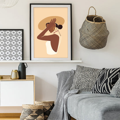 Sunlit Silhouette Inspirational Women Art Print