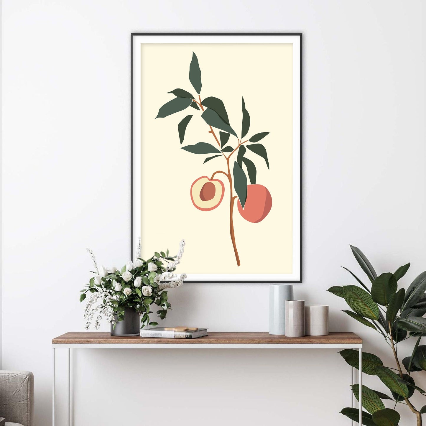 Peachy Keen Branch Art Print