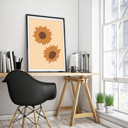 Sunlit Sunflowers Art Print