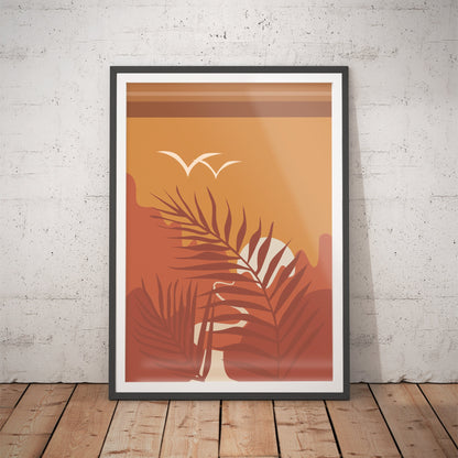 Tropical Silhouette Art Print