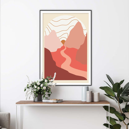 Sunrise Peaks Art Print