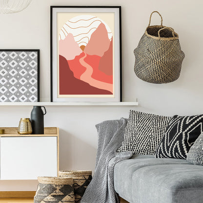 Sunrise Peaks Art Print