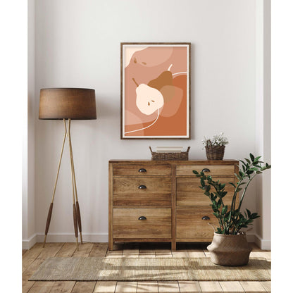 Whispering Pears Silhouette Art Print