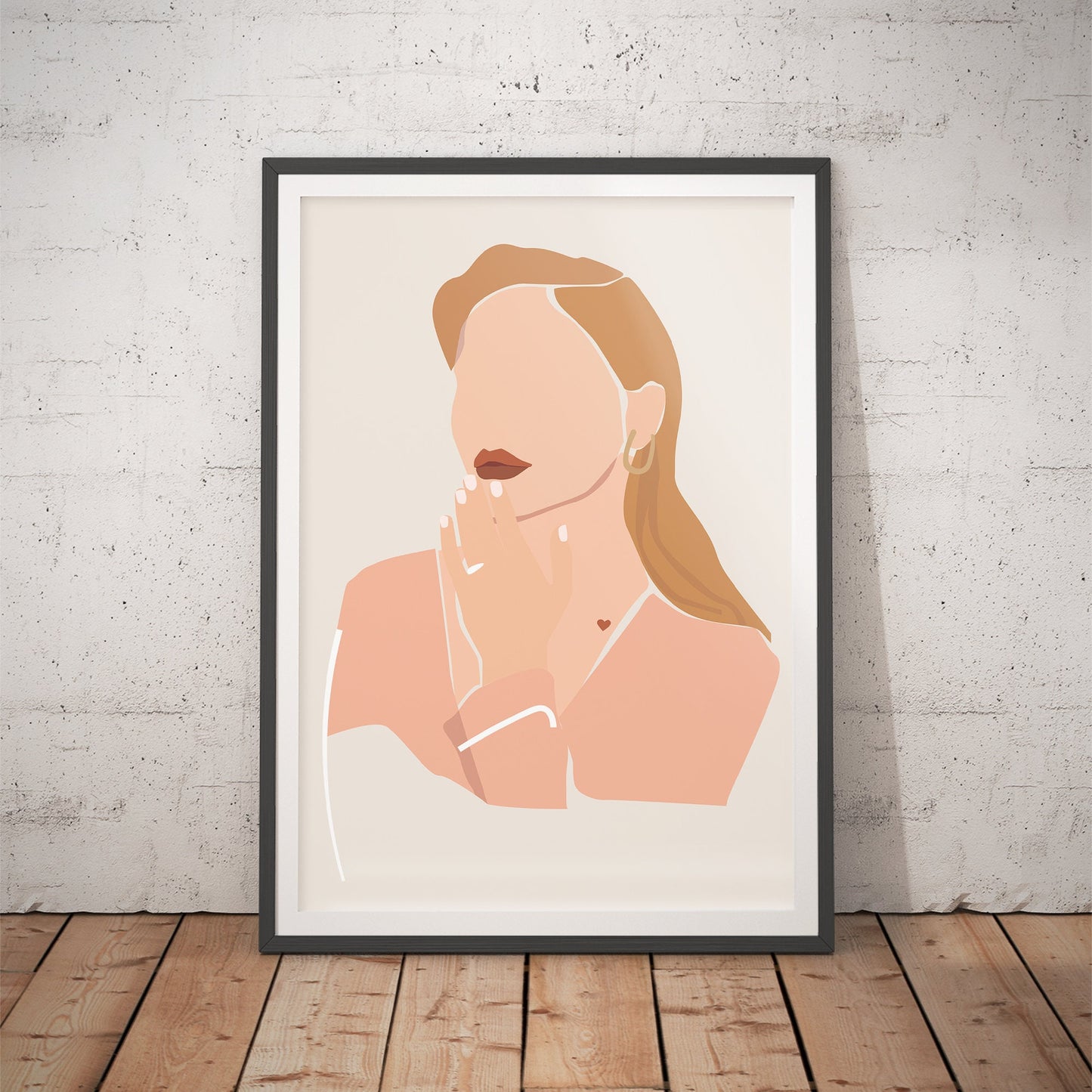 Contemplative Beauty Art Print