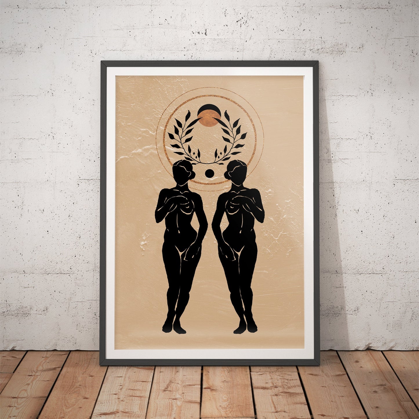 Twin Shadows Feminine Art Print