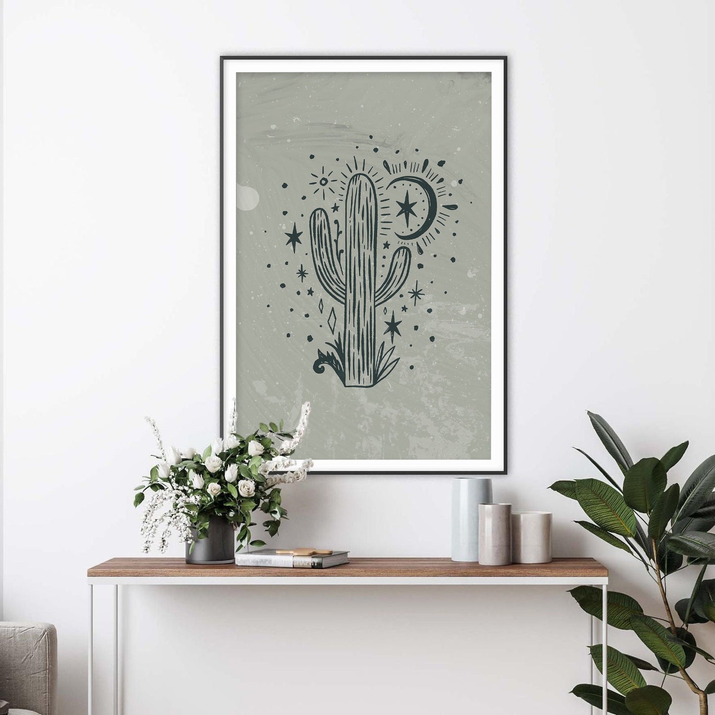 Stellar Cactus Art Print