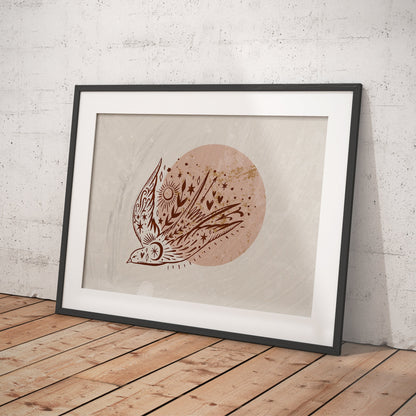 Lunar Bird Art Print