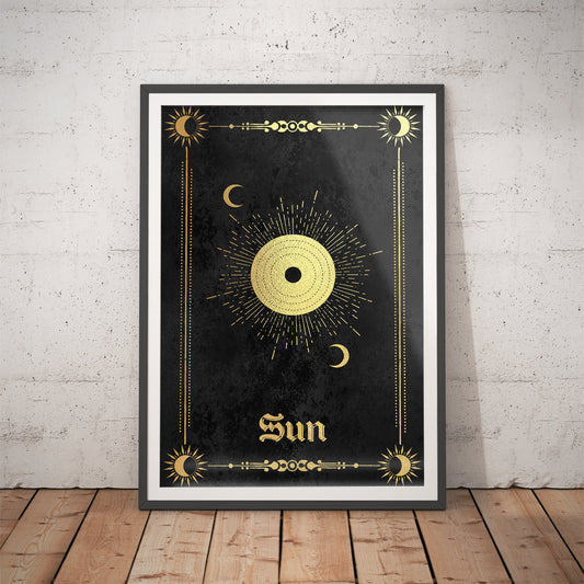 Sun Tarot Art Print