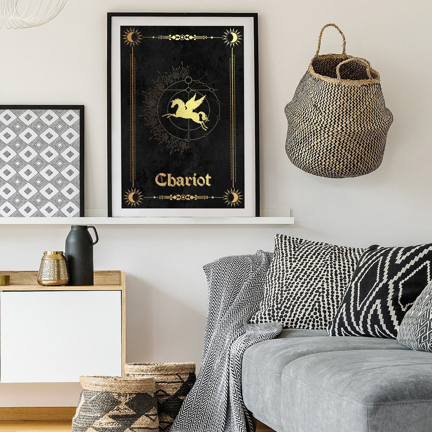 Chariot Tarot Art Print