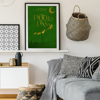 Classic Peter Pan Book Cover Art Print