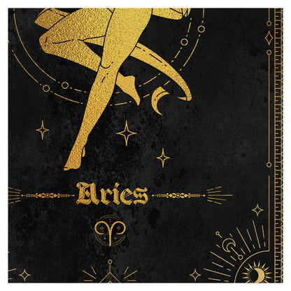 Aries Gold Foil Art Print