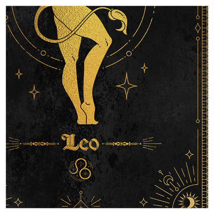 Leo Gold Foil Art Print