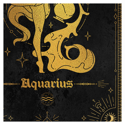 Aquarius Gold Foil Art Print