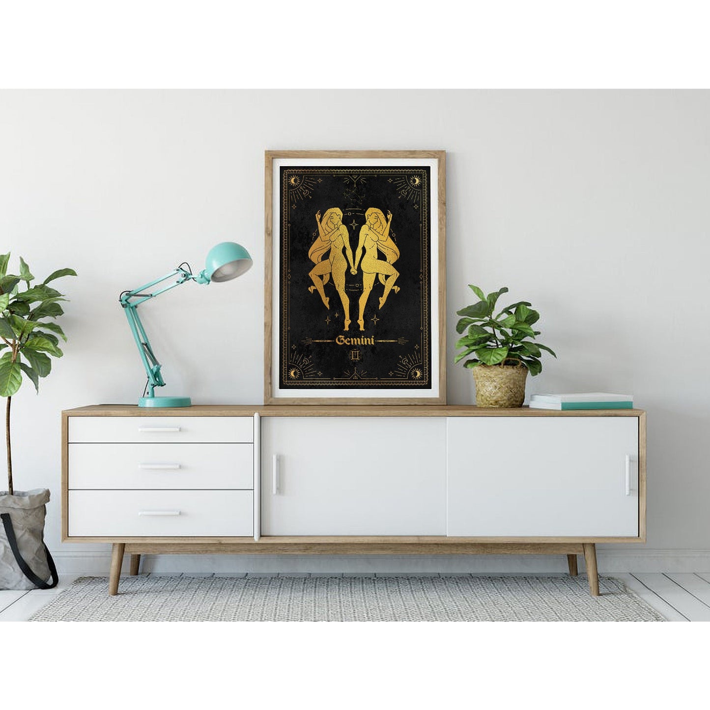 Gemini Gold Foil Art Print