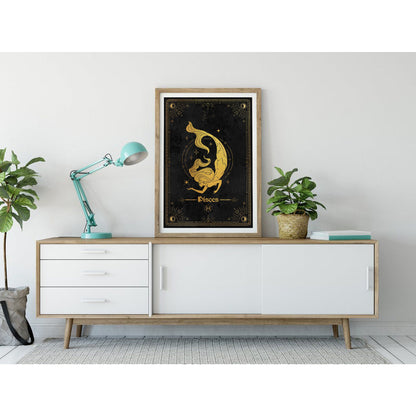 Pisces Gold Foil Art Print