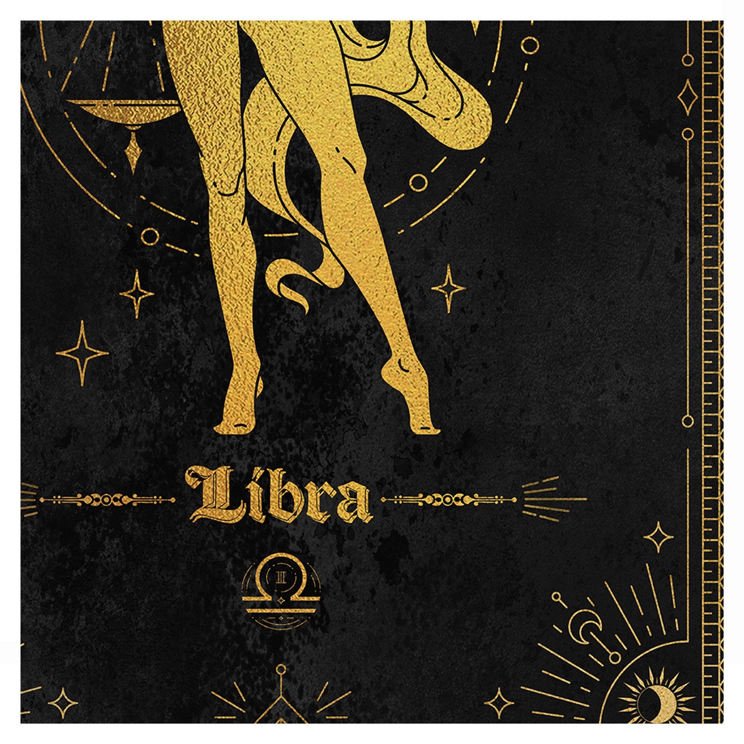 Libra Gold Foil Art Print