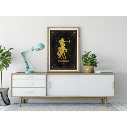 Sagittarius Gold Foil Art Print