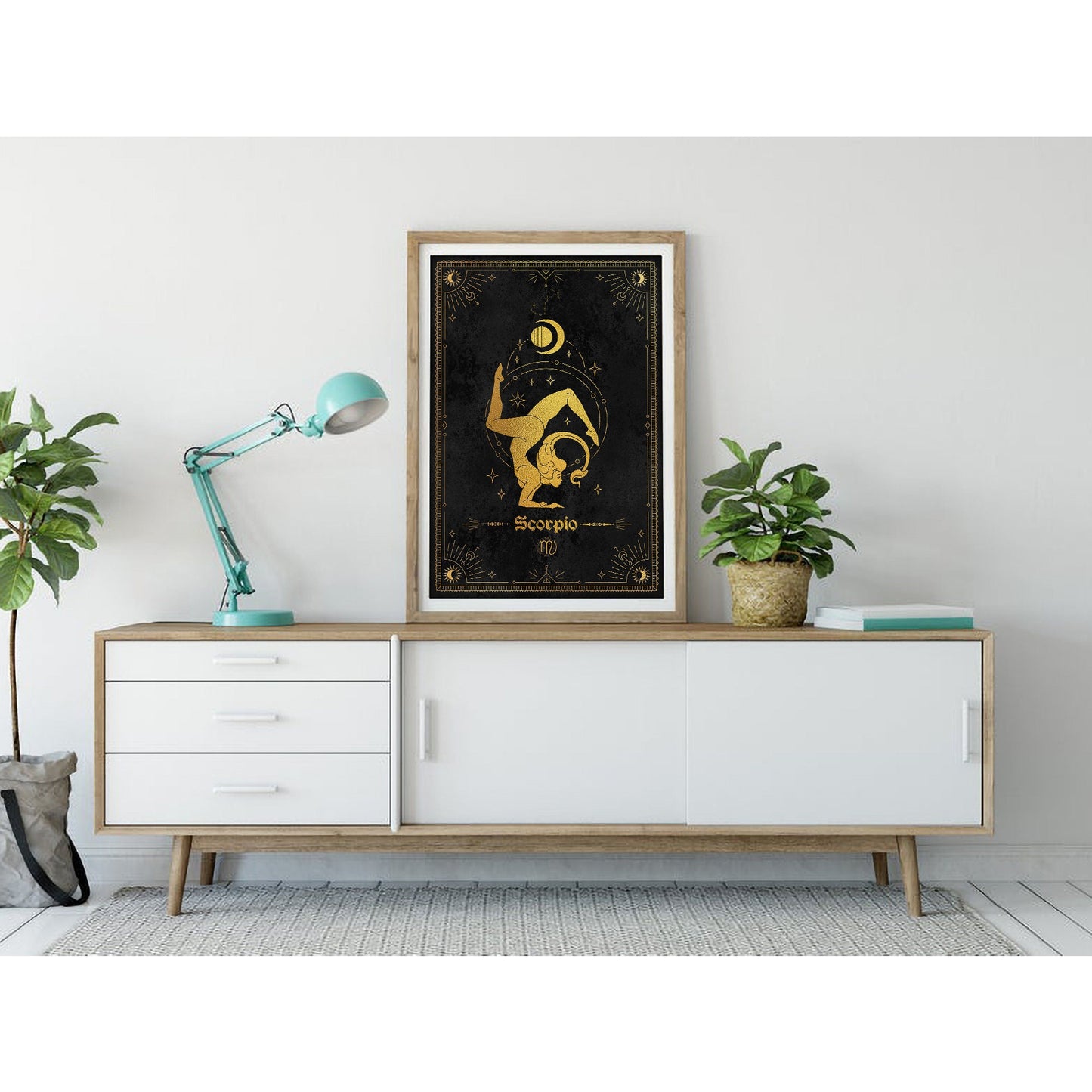 Scorpio Gold Foil Art Print