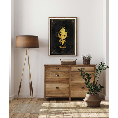 Taurus Gold Foil Art Print