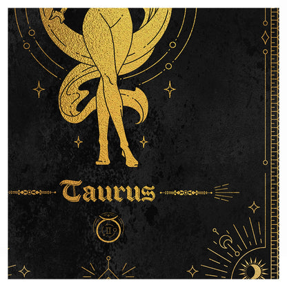 Taurus Gold Foil Art Print