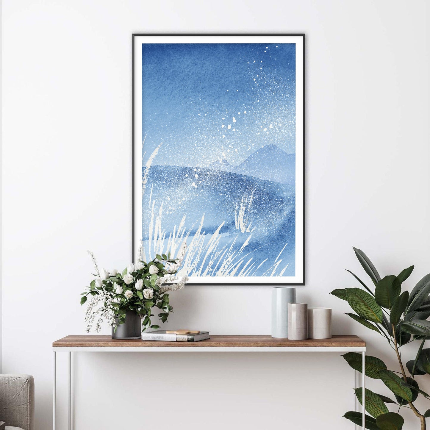 Winter Mountain Tranquility Art Print