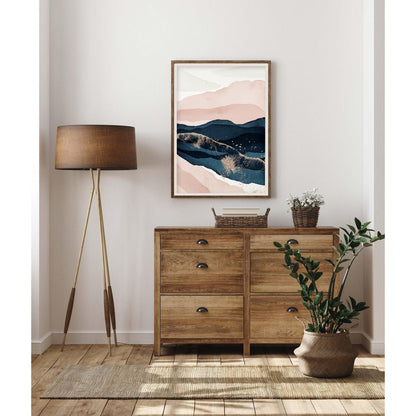 Sunset Ridge Abstract Art Print