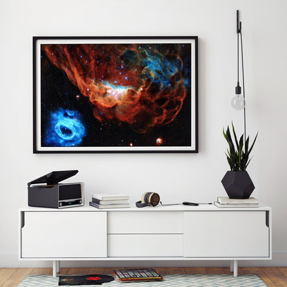 The Giant Stellar Red Nebula Art Print