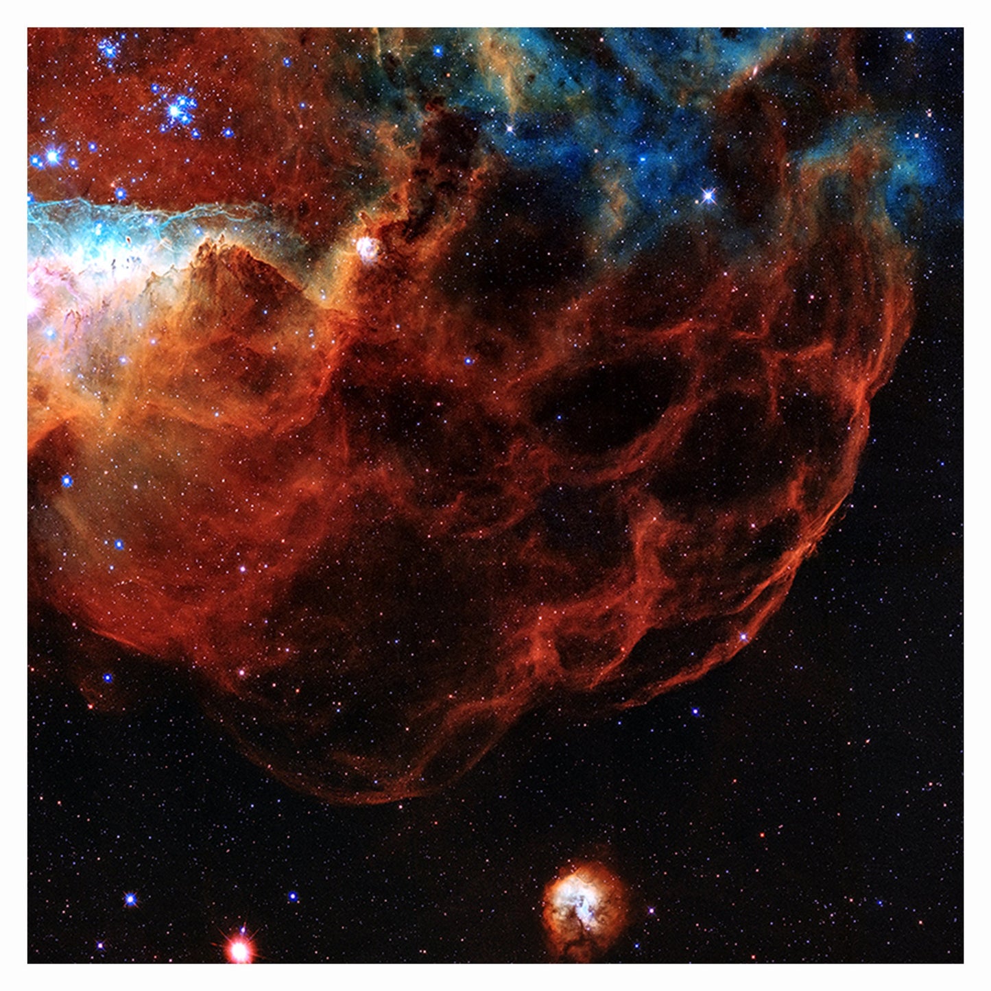 The Giant Stellar Red Nebula Art Print