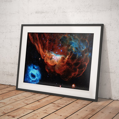 The Giant Stellar Red Nebula Art Print