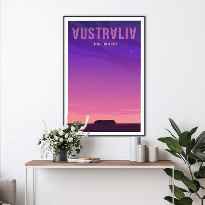 Uluru Sunset - Australia Art Print