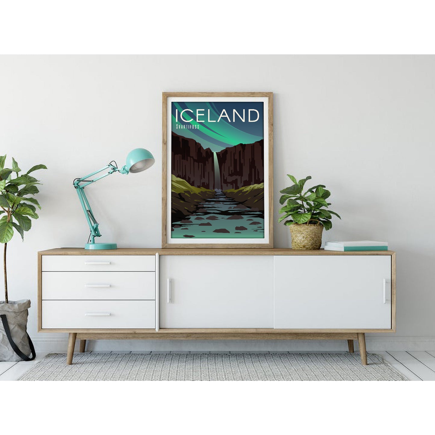 Icelandic Canyon - Iceland Art Print