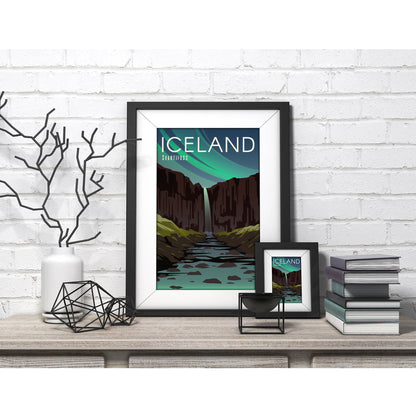 Icelandic Canyon - Iceland Art Print