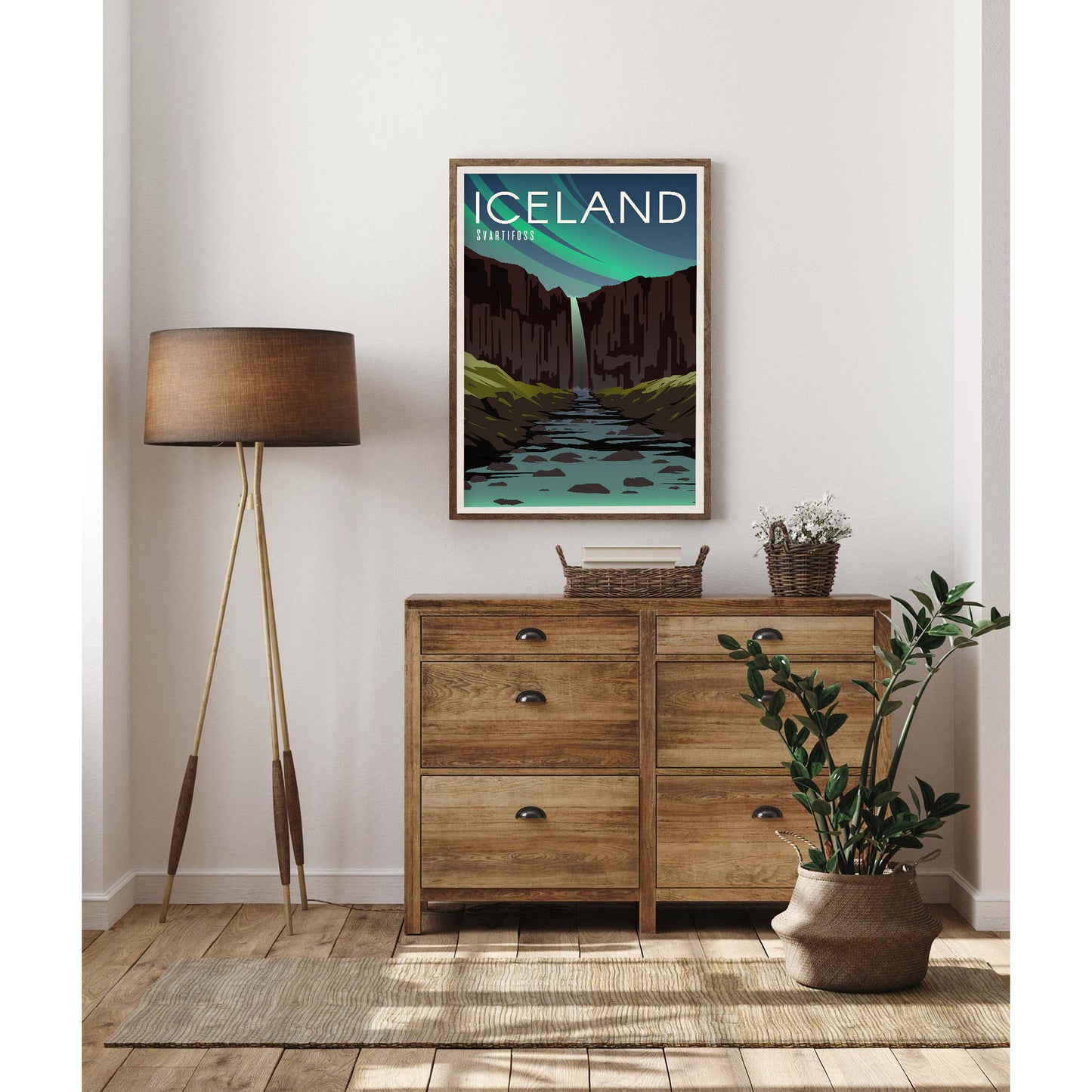 Icelandic Canyon - Iceland Art Print