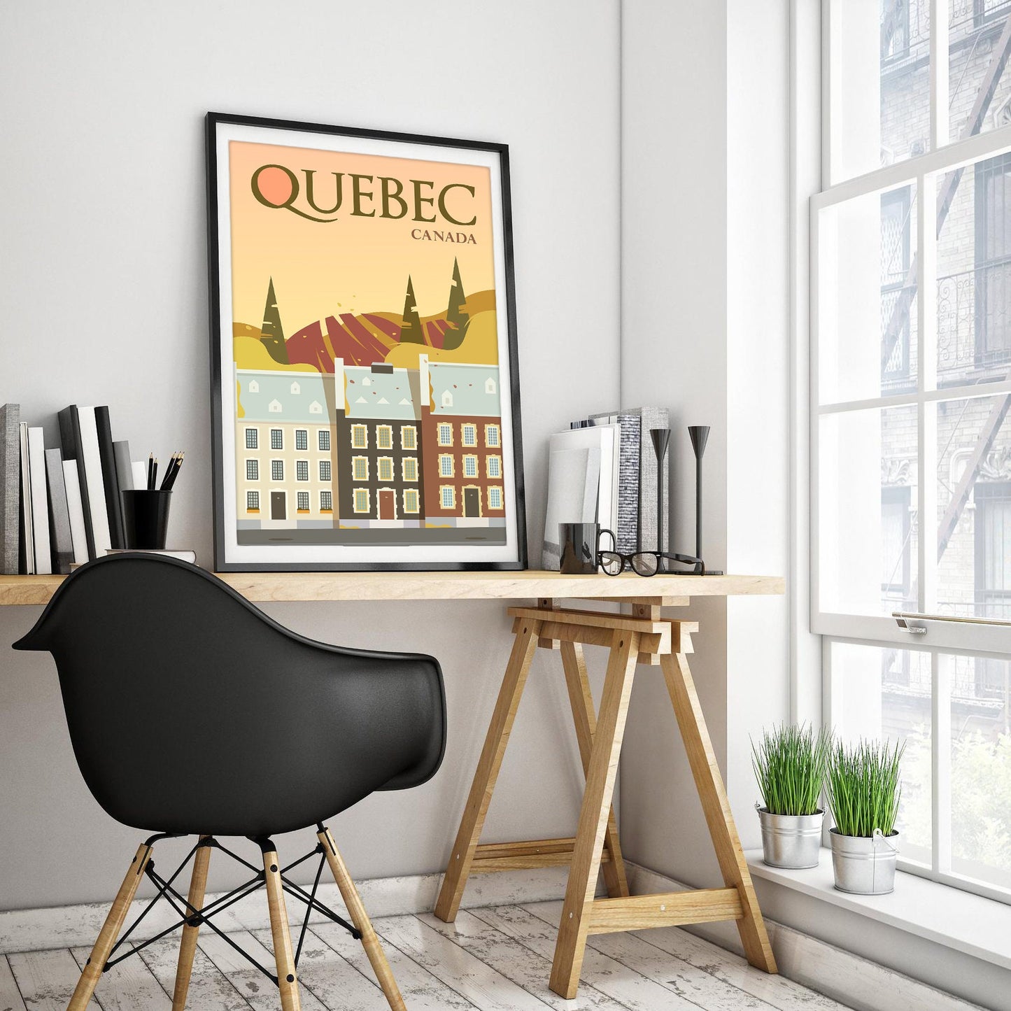 Quebec Classic Charm Art Print