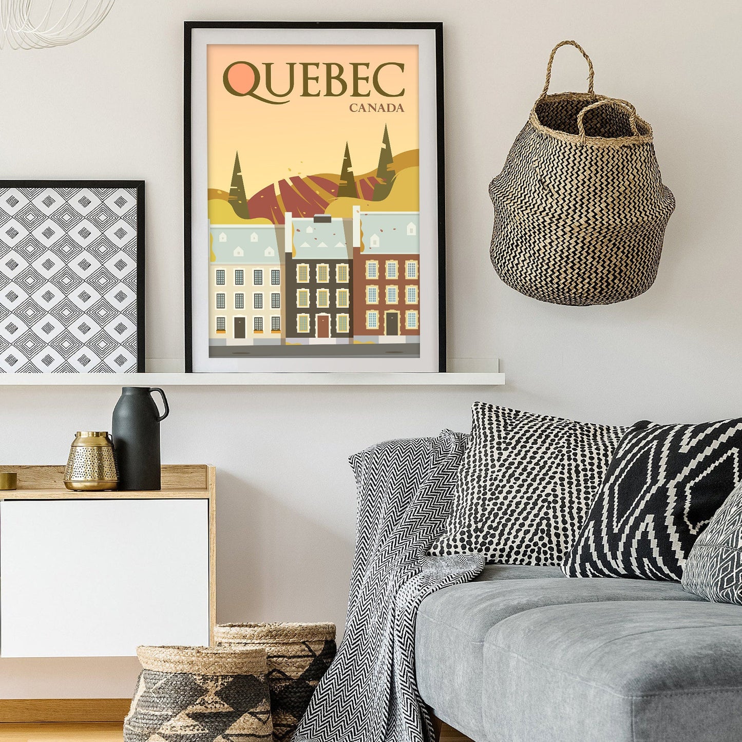 Quebec Classic Charm Art Print