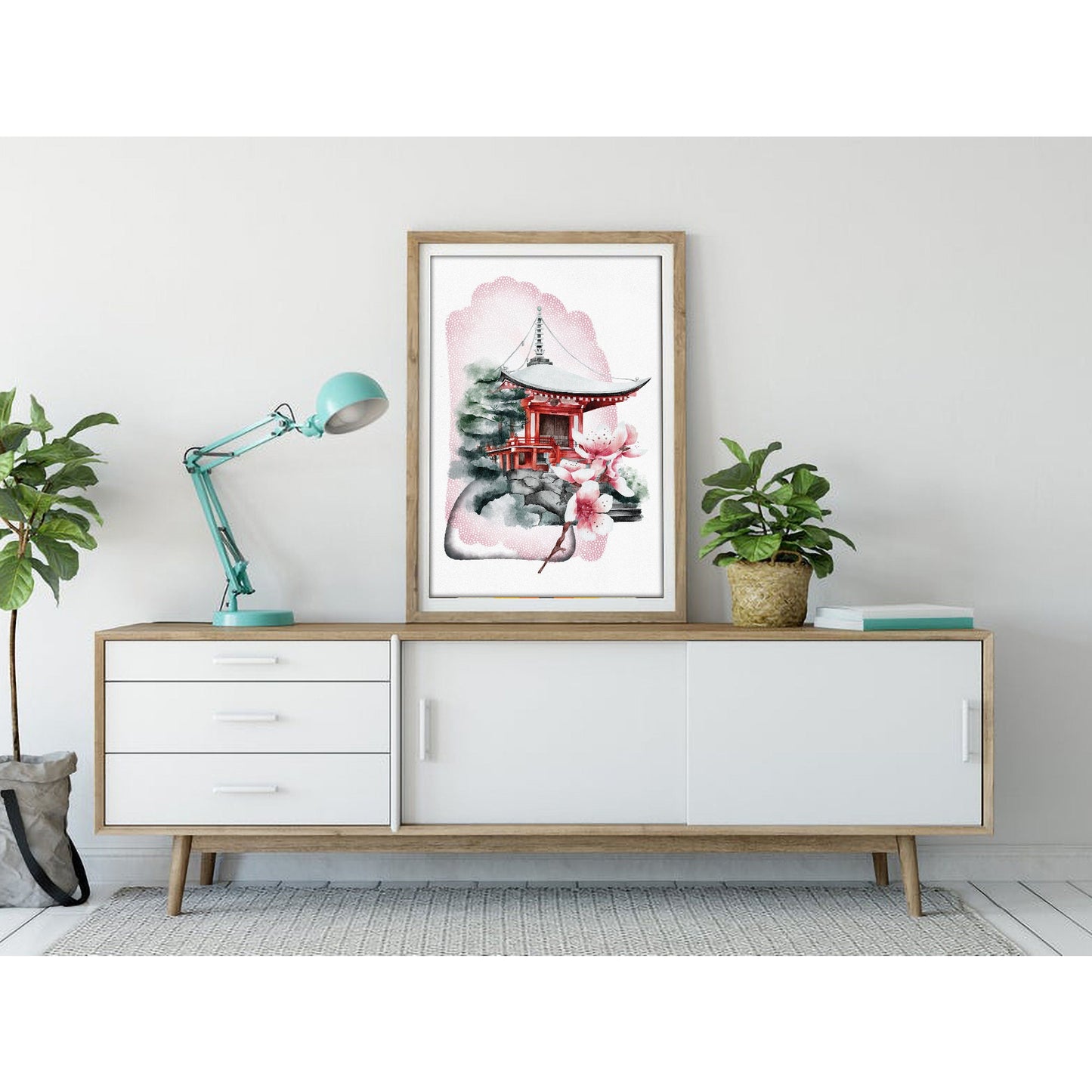 Zen Retreat & Sakura Bliss Art Print